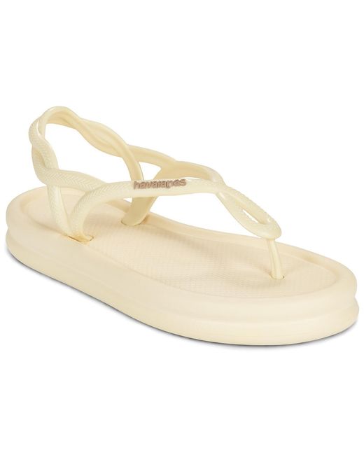 Havaianas Metallic Flat Sandals Luna Puffed Up