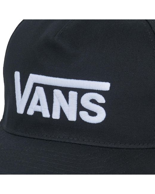 Vans Black Cap M Drop V Logo Snapback