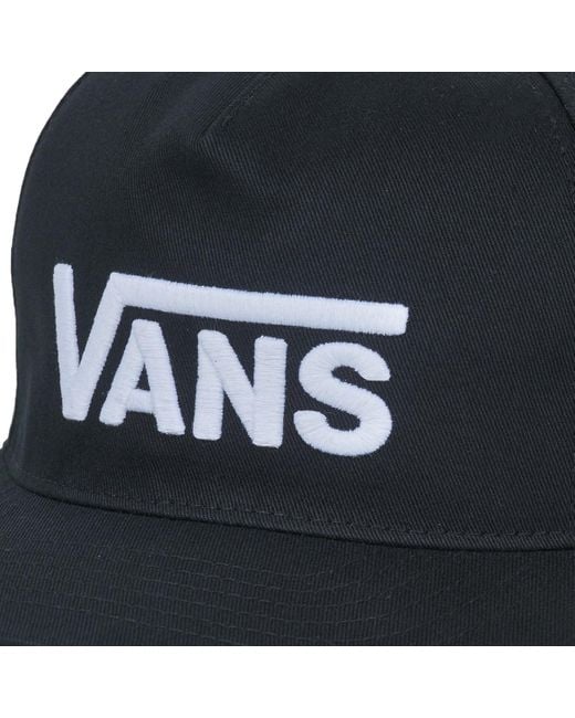 Vans Black Cap M Drop V Logo Snapback