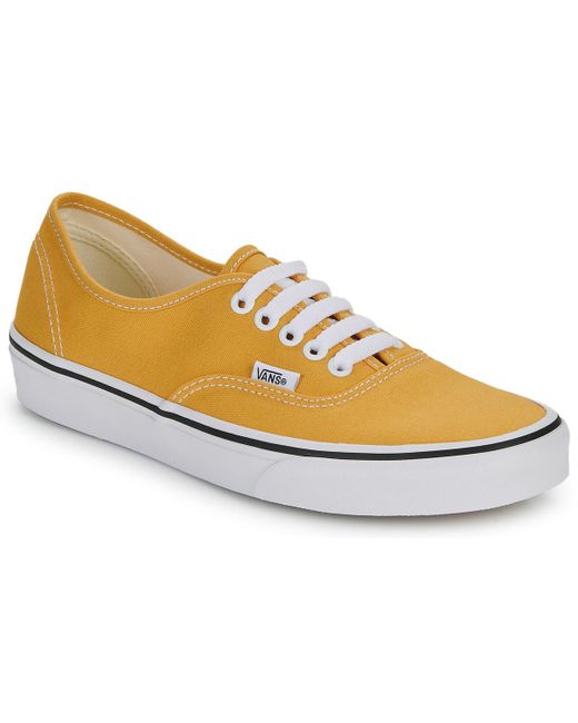 Vans Shoes trainers Authentic in Yellow for Men Lyst UK