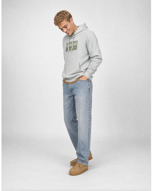 Jack & Jones Gray Sweatshirts Jcofusion Box Sweat for men