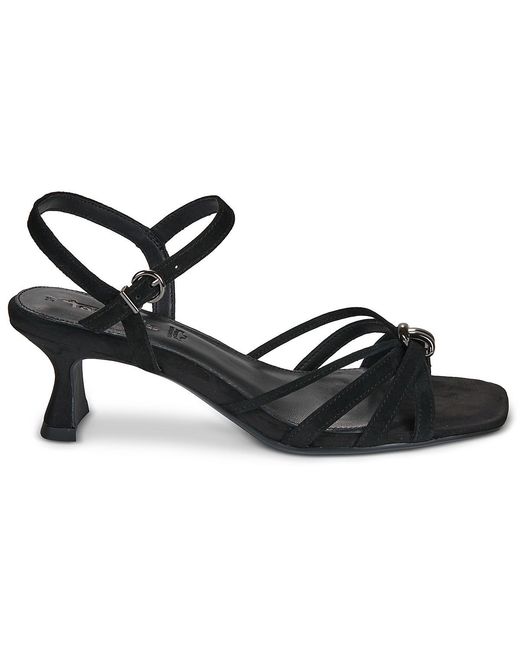 Tamaris Black Heeled Sandals 28338