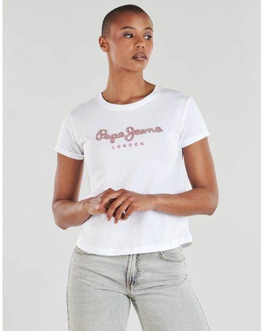 Pepe Jeans White T Shirt Nadda