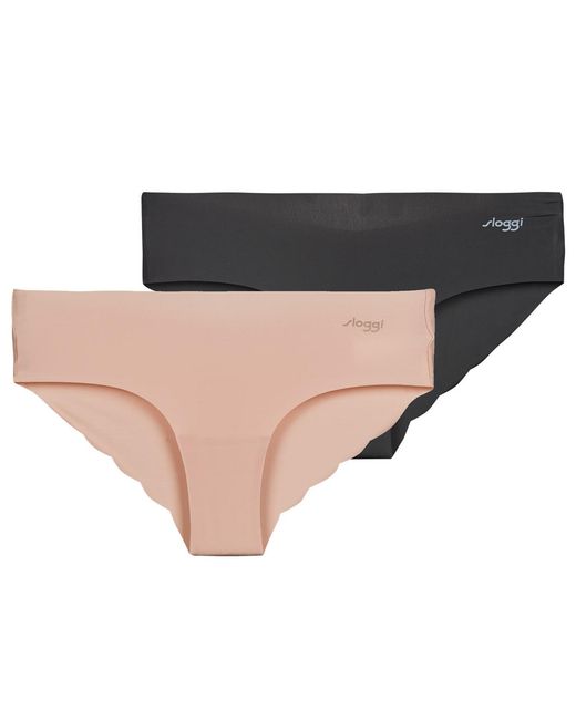 Sloggi Natural Knickers/panties Zero Microfibre 2.0 Hipster Pack De 2