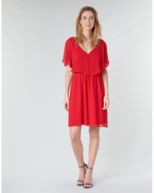 Naf Naf Red Lazale Dress
