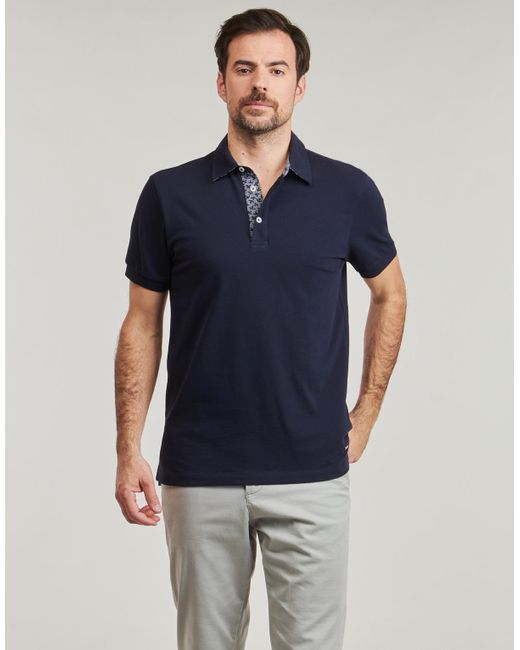 Geox Blue Polo Shirt M Polo Piquet Print for men