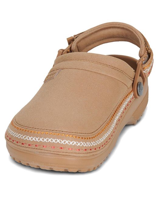 CROCSTM Natural Clogs (shoes) Cs Crafted Vegan Suede Stitch