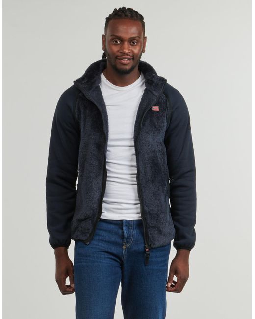 GEOGRAPHICAL NORWAY Blue Fleece Jacket Titanoz for men