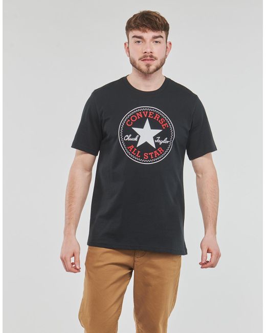 Converse Black T Shirt Go-to Chuck Taylor Classic Patch Tee