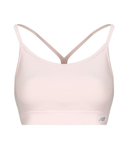 New Balance Pink Sport Bras Nb Essential Yoga Bra