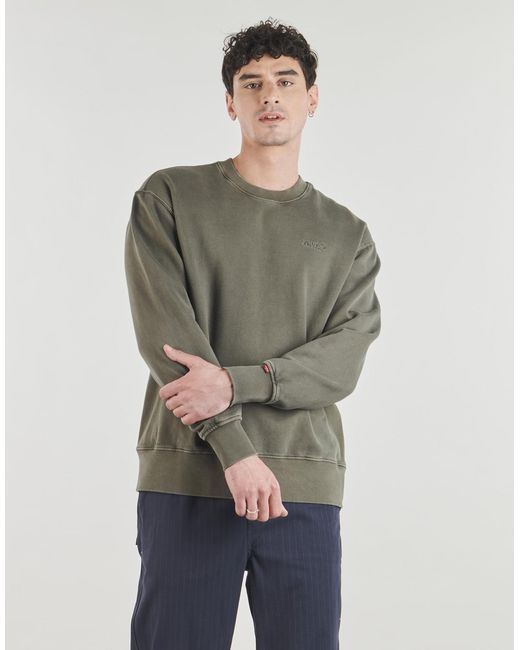 Levi's Green Sweatshirts Authentic Crew for men