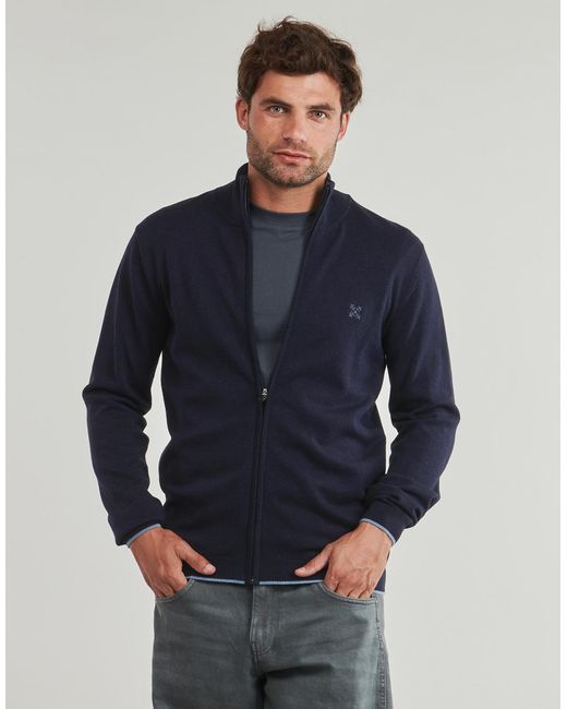 Oxbow Blue Cardigans R2pezip for men