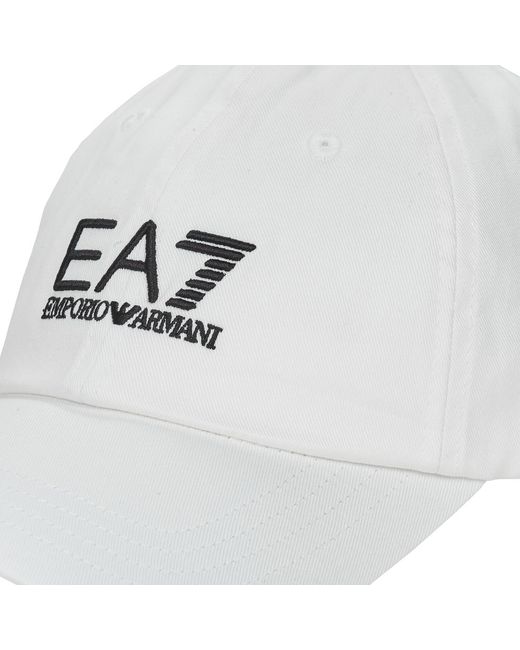 EA7 White Cap Train Core U Cap Essential for men