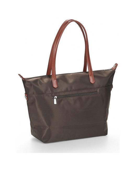 Hexagona Brown Shoulder Bag Pop