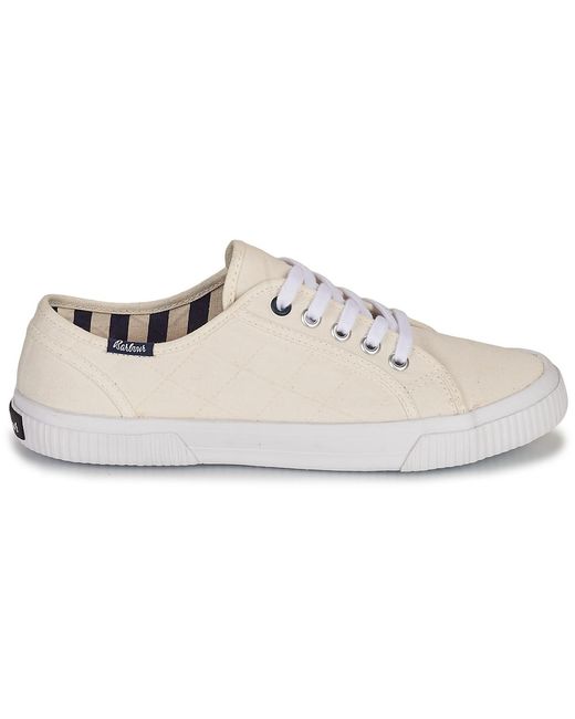Barbour White Hailey Shoes (trainers)