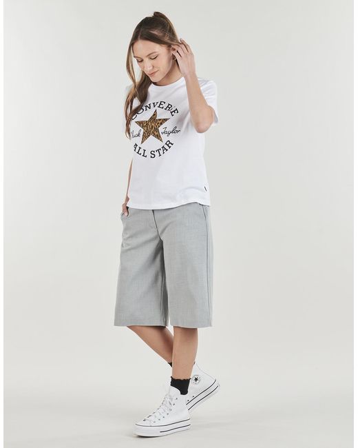 Converse White T Shirt Animal Print Infill Standard Fit Tee