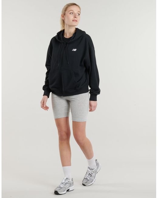 New Balance Black Hoodies Sport Essentials French Terry Full Zip