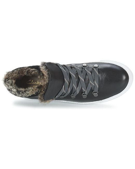 clarks high top trainers