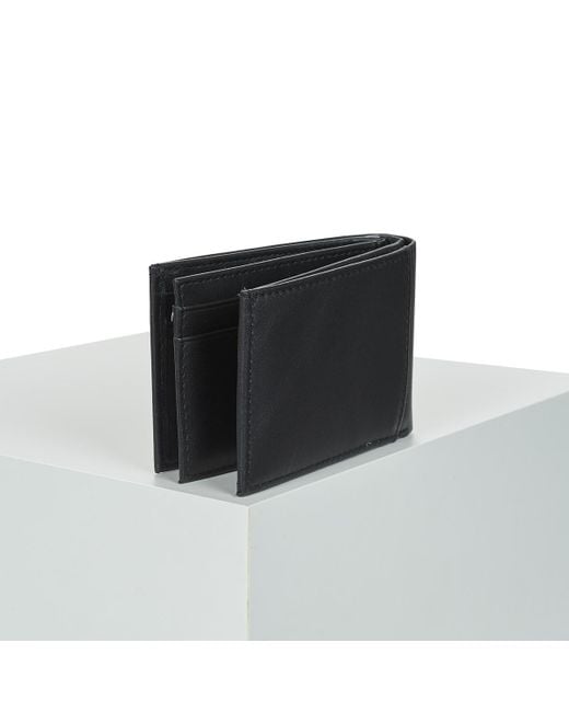 Tommy Hilfiger Black Purse Wallet Eton Mini Cc Flap Coin Pocket for men