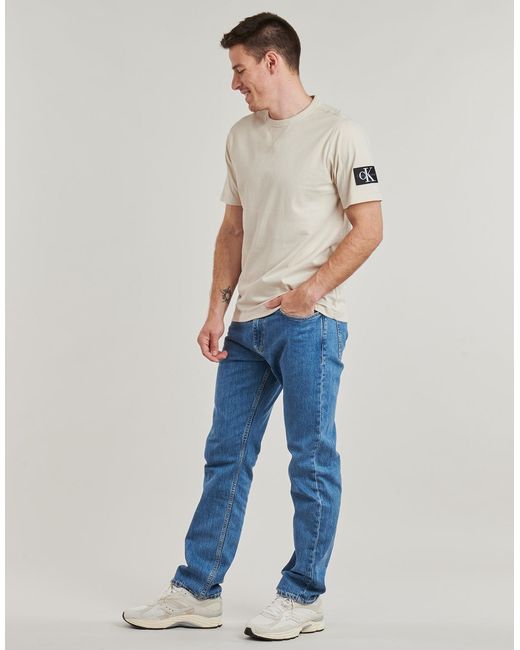 Calvin Klein White T Shirt Badge Regular Tee for men