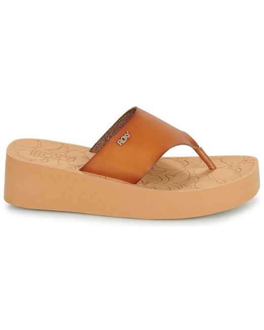 Roxy Brown Flip Flops / Sandals (shoes) Sunset Dreams