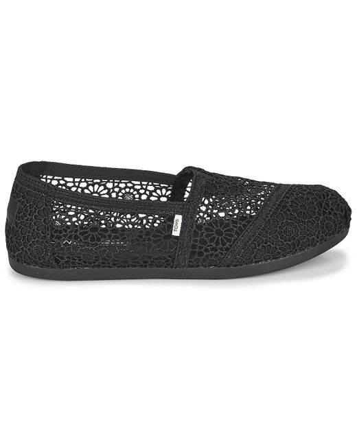 TOMS Black Alpargata Espadrilles / Casual Shoes