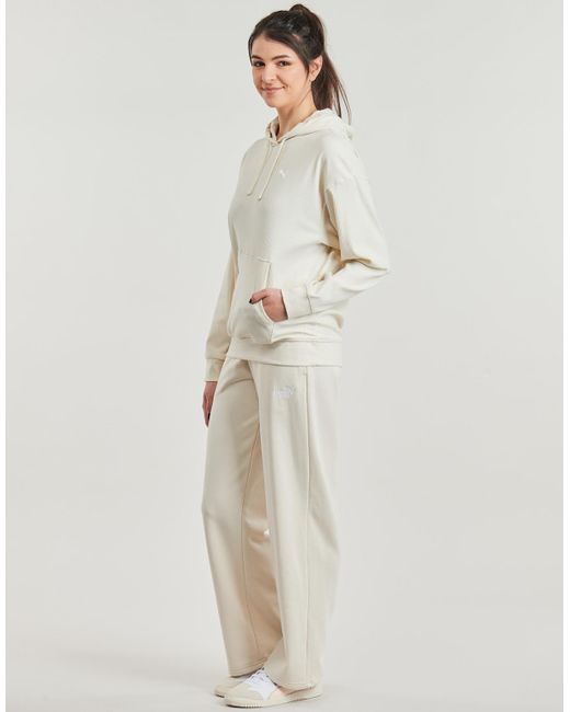 PUMA Natural Tracksuit Bottoms Ess N01 Logo Straight