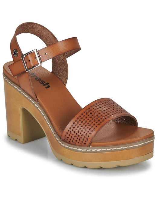 Refresh Brown Heeled Sandals 170777