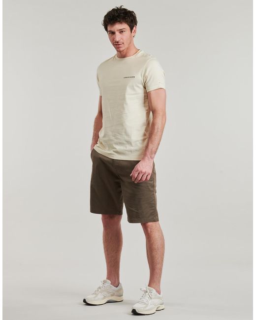 Lyle & Scott Natural T Shirt Embroidered T-shirt for men