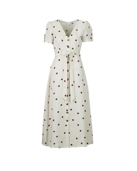 Vero Moda White Long Dress Vmjoan S/s 7/8 Shirt Dress