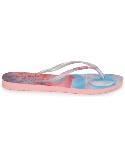 Havaianas Blue Flip Flops / Sandals (shoes) Slim Paisage