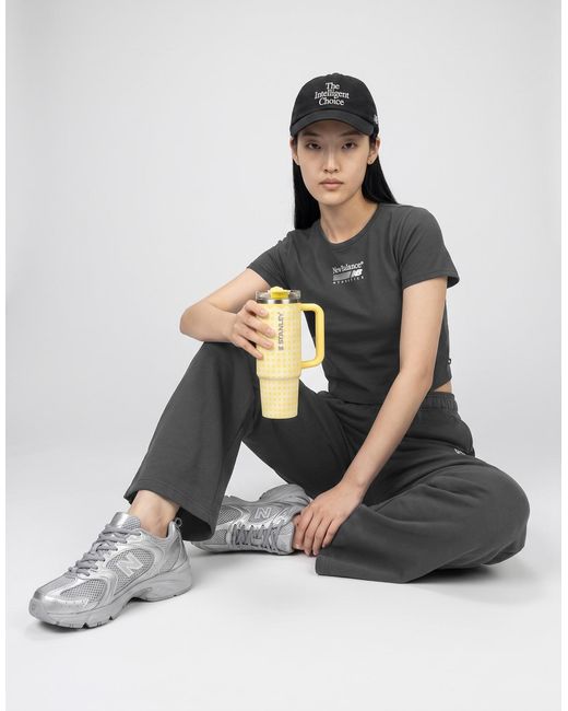New Balance Black T Shirt Trackside Ringer T-shirt