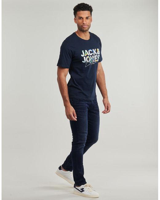 Jack & Jones Blue Skinny Jeans Jjiglenn Jjfox 50sps Cb 104 for men