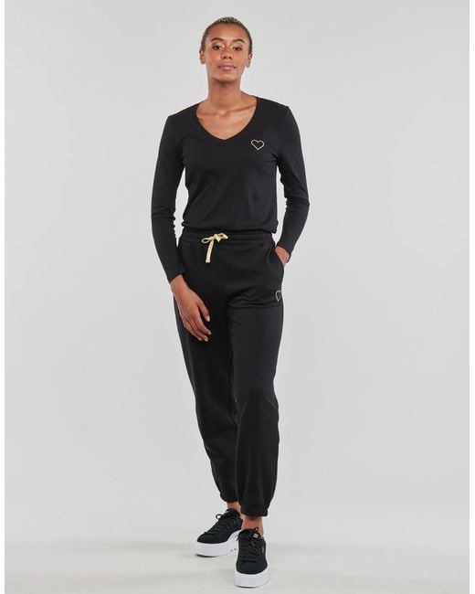 ONLY Black Tracksuit Bottoms Onlnoomi Glitter String Pant Cs Swt
