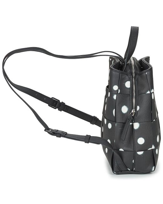 Desigual Black Backpack New Splatter Sumy Mini
