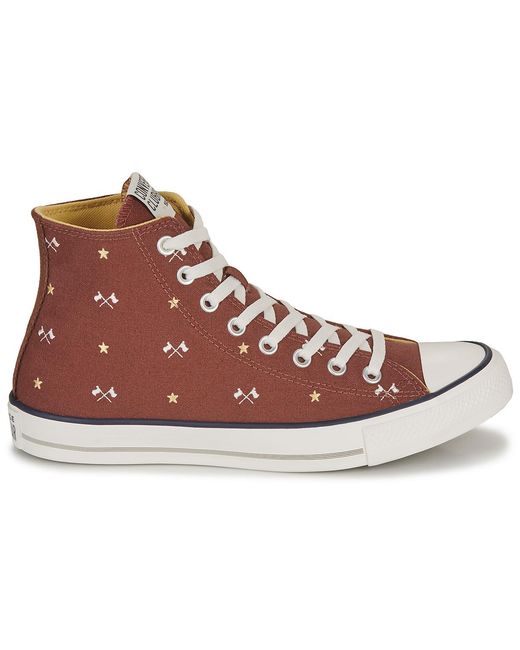 Converse Brown Shoes (high-top Trainers) Chuck Taylor All Star- Clubhouse for men