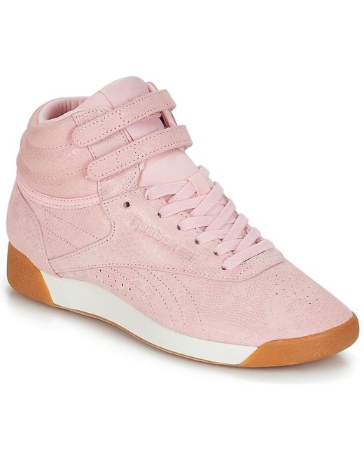 reebok freestyle hi pink