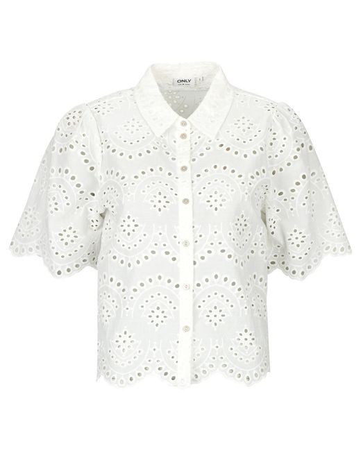 ONLY White Blouse Onlavalais