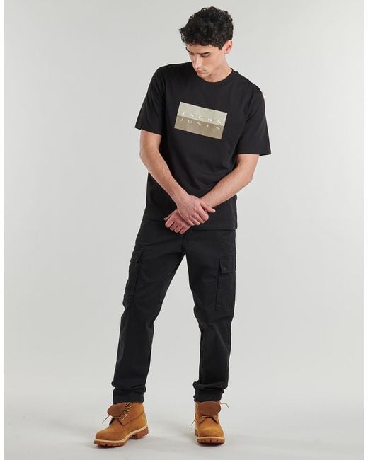 Jack & Jones Gray Cargo Trousers Jpstkane Frank for men