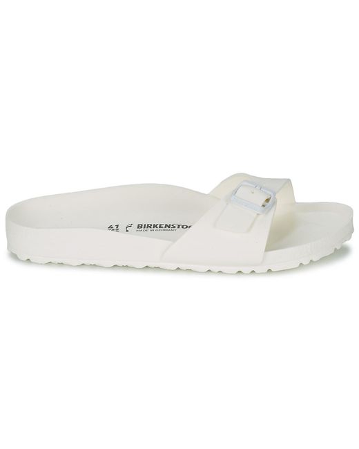 Birkenstock White Madrid Eva Mules , Fabric