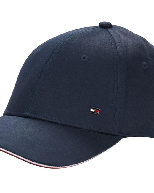 Tommy Hilfiger Blue Cap Th Corporate Cotton 6 Panel Cap for men