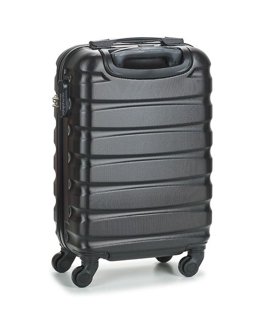 David Jones Black Hard Suitcase Chauvettini 34l Cabin