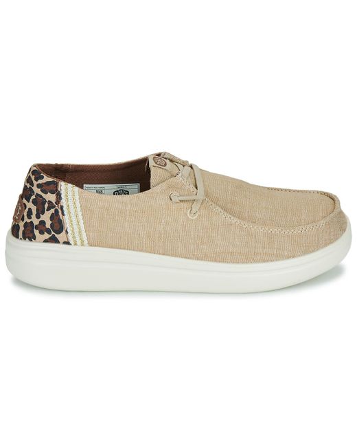 HeyDude Natural Slip-ons (shoes) Wendy Rise Animal