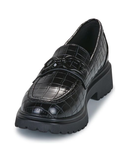 Moony Mood Black Loafers / Casual Shoes Canopia
