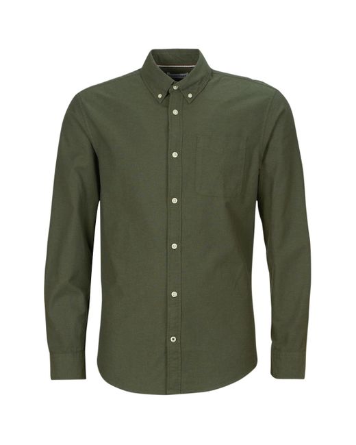 Jack & Jones Green Long Sleeved Shirt Jjeoxford Shirt Ls for men