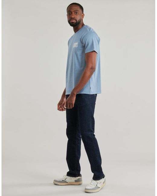 Levi's Blue T Shirt Ss Relaxed Fit Tee for men