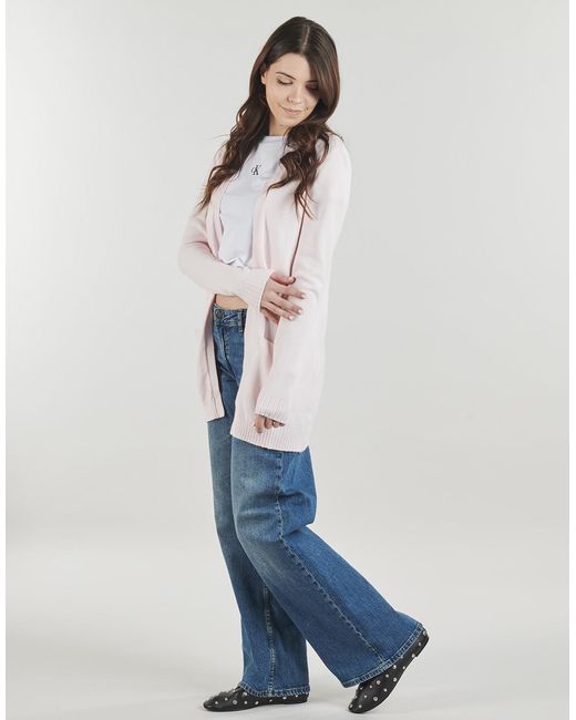 Vila Pink Cardigans Viril Open L/s Knit