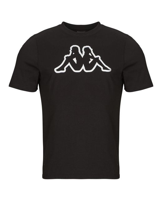 Kappa Black T Shirt Cromen for men
