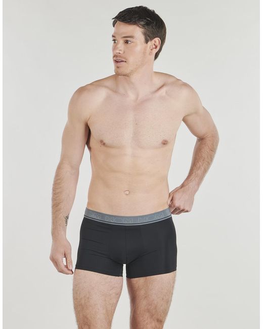 Hom Black Boxer Shorts Leonard Boxer Pack De 3 for men
