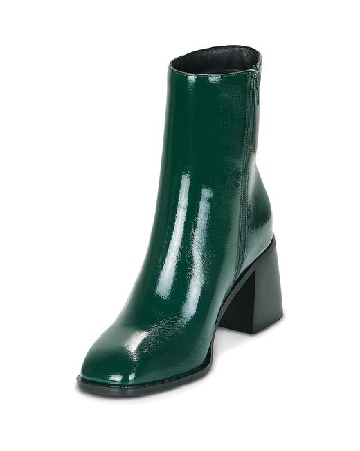 Moony Mood Green Low Ankle Boots Adele